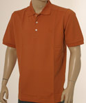 Paul & Shark Mens Paul & Shark Burnt Orange Pique Short Sleeve Polo Shirt