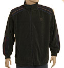 Paul & Shark Mens Paul & Shark Dark Grey Full Zip Striped Shoulder High Neck Fleece