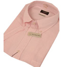 Paul & Shark Mens Paul & Shark Pink Short Sleeve Linen Shirt