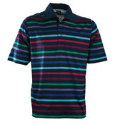 Paul and Shark Navy Stripe Polo Shirt