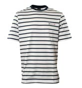 Paul and Shark White and Navy Stripe T-Shirt