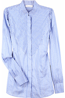 Striped satin shirt