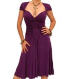 Blue Banana Purple Plunge Dress Size 14