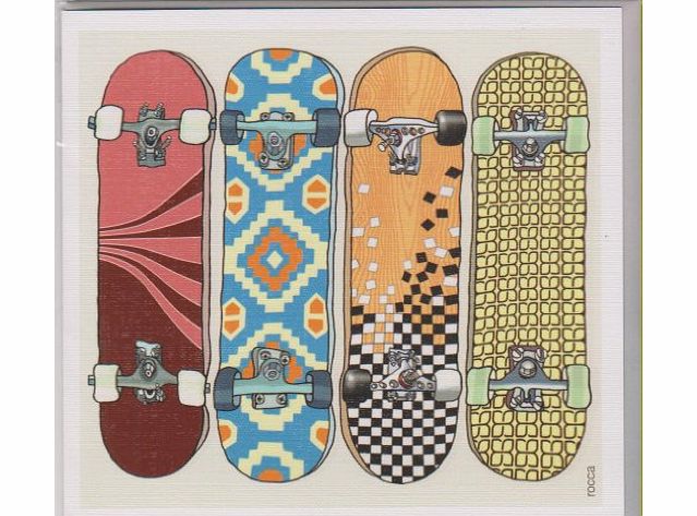 Paul Rocca - Black Olive Decks amp; Trucks Skateboard Blank Greetings Card