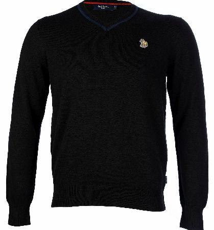 Paul Smith Black V-Neck Jumper