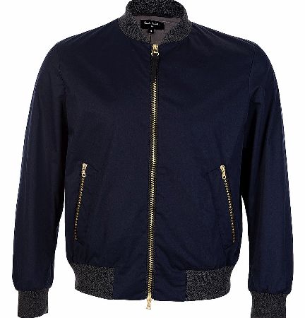 Paul Smith Gents Biker Jacket Navy