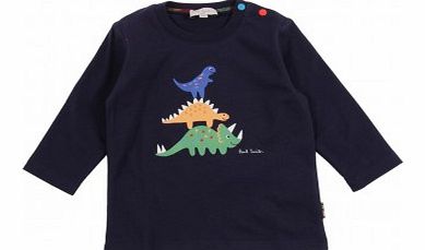 Geoffrey T-shirt Navy blue `3 months,18 months,2