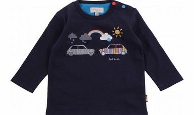 Go T-shirt Navy blue `3 months,6 months,12