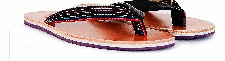 Paul Smith Nidhamu Black Mono Lux Flip Flop