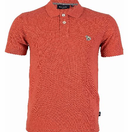 Paul Smith Pique Logo Polo Orange