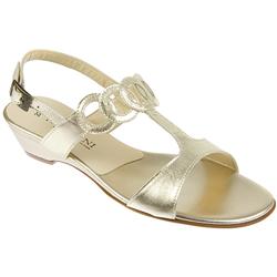 Pavacini Female Zod758 Leather Upper Leather Lining Comfort Sandals in Gold