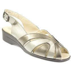 Pavers Female Gad901 Leather Upper Leather Lining Casual Sandals in Pewter