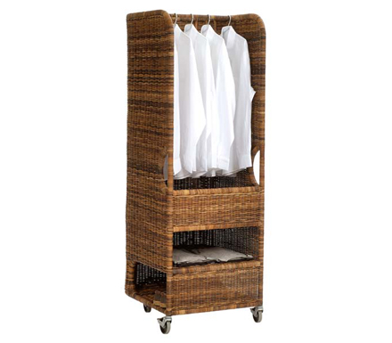 Pavilion Rattan Croco Mobile Wardrobe