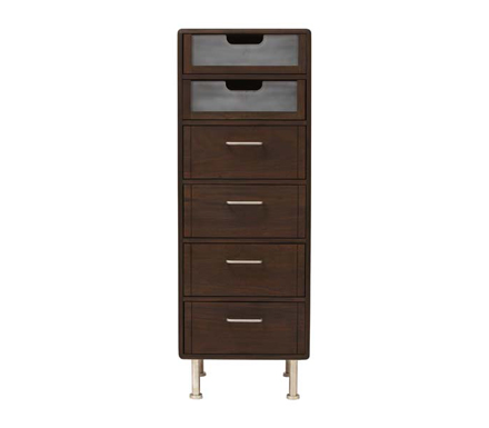 Pavilion Rattan Terra Tallboy Narrow Chest of Drawers