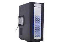 PCI Case Nitro AX blue midi tower case midi case NO PSU