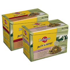 Pedigree Better By Nature 150g Pouch:Country 4x8