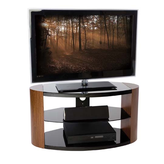 Portland 1100 Oval TV Stand - Black