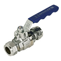 Ball Valve Blue 22mm