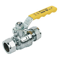 Ball Valve Yellow 22mm