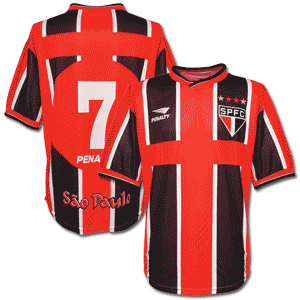 01-02 Sao Paulo Away shirt No.7