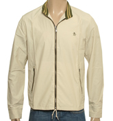 Beige Full Zip Lightweight Jacket