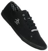 Bennie Black Canvas Trainer Shoes