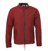 Biking Red Hooded Lightweight Jacket