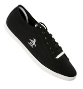 Black Canvas Trainer Shoes