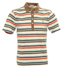 Egret Stripe Polo Shirt