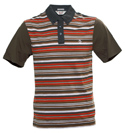 Grey Stripe Polo Shirt