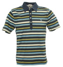 Pipeline Blue Stripe Polo Shirt