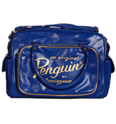 Royal Blue and Gold Holdall Bag