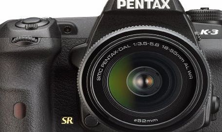 Pentax K-3 DSLR Camera with 18-55mm WR Lens Kit (24MP, CMOS Sensor) 3.2 inch LCD