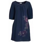 People Tree Embroidered Dress - Indigo