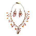 People Tree Pomegranate Beaded Jewellery Set