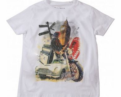 Jon T-shirt White `4 years,6 years,8 years,10