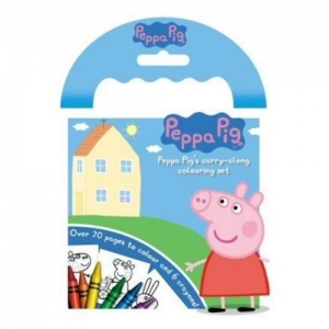 Pig Carry Along Colouring Set
