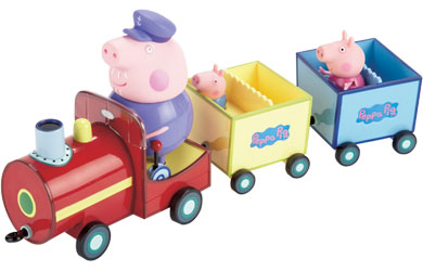 On Grandpa Pig` Train