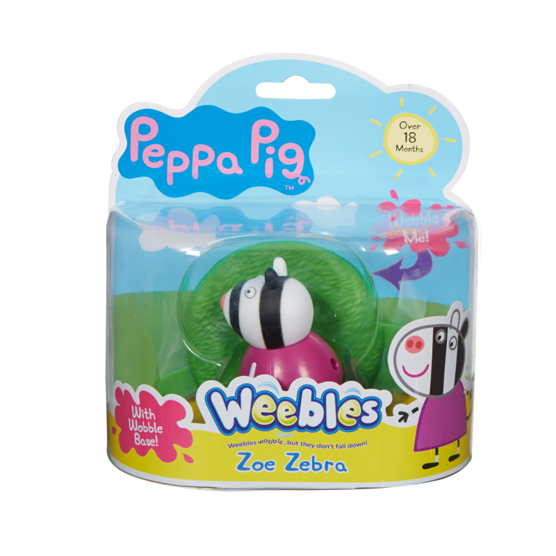 Weebles Figure and Base - Zoe Zebra