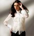 Pure Silk Funnel Neck Blouse