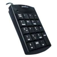 Perixx PERIPAD - 101U Keypad USB 19 Keys Slim Numeric Convenient Retractable Cable Black Elegant Design