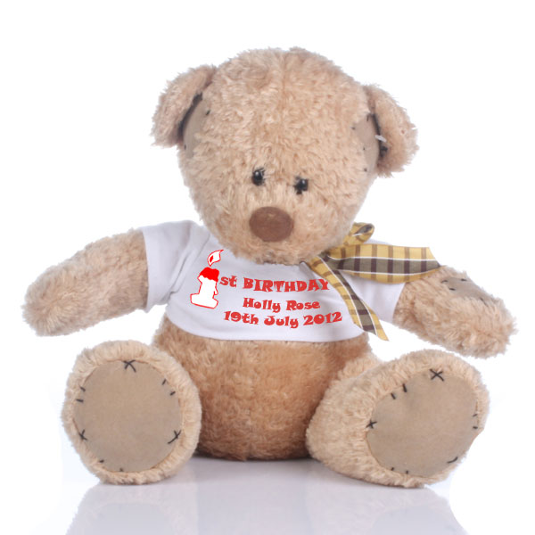 Personalised 1st Birthday Bear