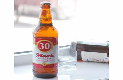 Personalised Age Beer