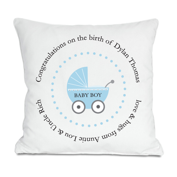 Baby Boy Birth Cushion