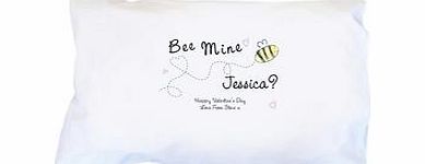 Personalised Bee Mine Pillowcase