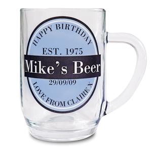 Personalised Beer Label Tankard