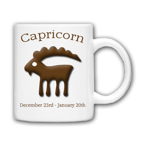 personalised Birth Star Sign Mugs Capricorn