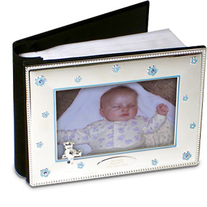 personalised Blue Baby Photo Album