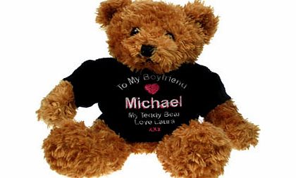 Personalised Brown Teddy Bear Boyfriend