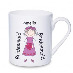 Cartoon Bridesmaid Little Mug